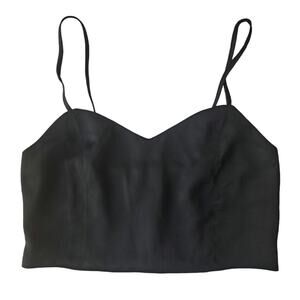 NWT House of Harlow 1960 Black Satin
Like Crop Top Size Medium